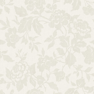 8608 beige harmaa ruusutapetti Borastapeterilta image