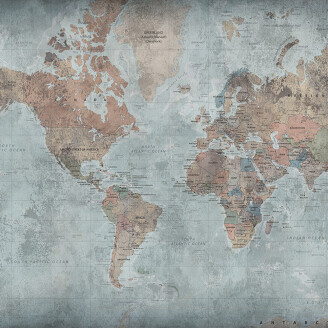 Around the World karttatapetti Rebel Wallsilta R15351 kuva