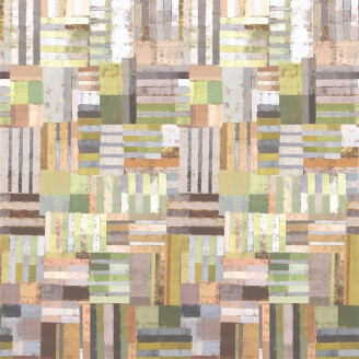 Achara ruskea geometrinen tapetti Designers Guildilta image