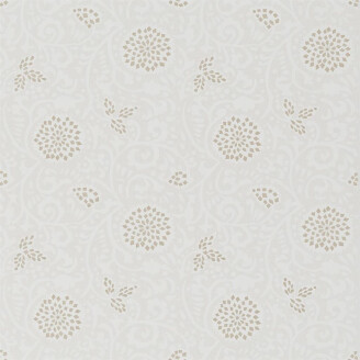 Shaqui valkoinen kukkatapetti Designers Guildilta kuva
