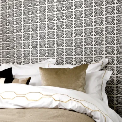 Metropolitan pronssivarinen graafinen tapetti makuuhuoneeseen Mimoulta v2 kuva