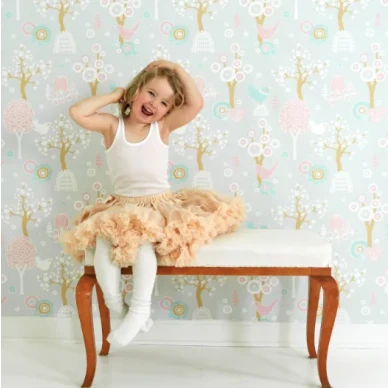 Korsbarsdalen harmaa lastentapetti Majvillanilta image