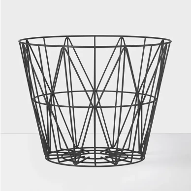 Wire Basket medium musta rautakori Ferm Livingilta kuva