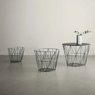 Wire Basket musta rautakori Ferm Livingilta v3 kuva
