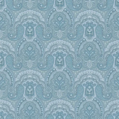 Crayford Paisley sininen kuviotapetti Ralph Laurenilta PRL034 06 kuva