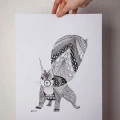 Mooncake poster small Squirrel