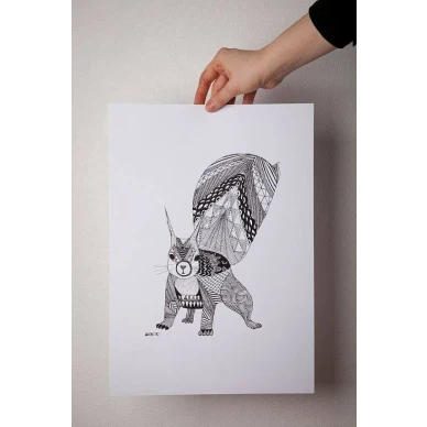 Mooncake poster small Squirrel kuva