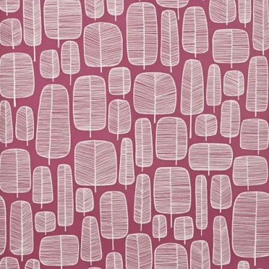 Little Trees liila puutapetti Miss Printilta kuva