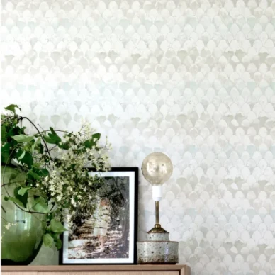 Nagano celadon graafinen tapetti Mimoulta kuva