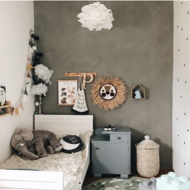 Concrete Primo hajuton kalkkimaali lastenhuoneeseen kuva miimavintage kuva