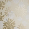 Fleur kultainen retrotyylinen kukkatapetti Miss Printilta