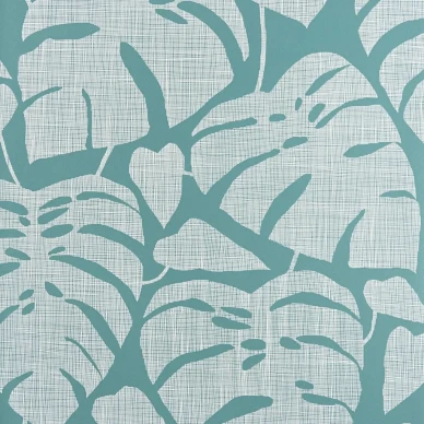 Guatemala turkoosin sininen lehtitapetti valkoisella kuviolla kuva