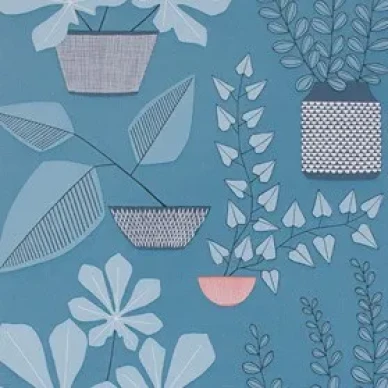 MissPrint House Plants Blue Room image