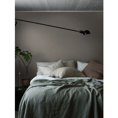 Harmaa makuuhuoneen tapetti Borastapeterilta Ash Grey 4321 kuva