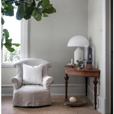 Sage Green yksivarinen vihrea tapetti Borastapeterilta kuva