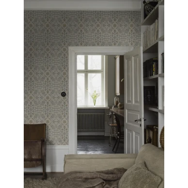 Rosenvinge beige tapetti sopii hyvin piristamaan kodin yleisia tiloja kuva