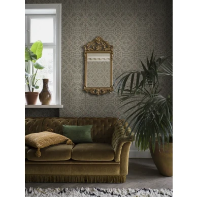 Vihrea Rosenvigen tapetti klassisella kukkakuviolla kuva