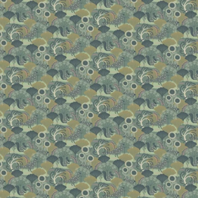 Wonderland Mårdgömma tapet grön image