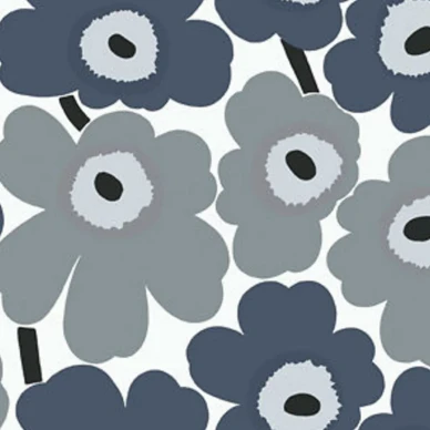 Unikko tapet blågrå kuva