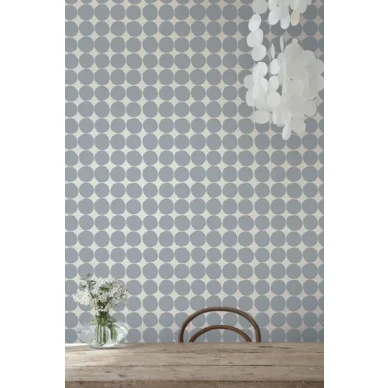 Marimekko Pienet kivet tapetti grå kuva