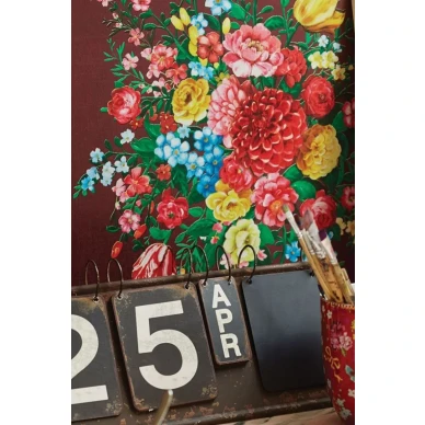 Dutch Painters tapet burgundy kuva