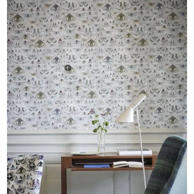 Designers Guild Issoria tapet zinc kuva