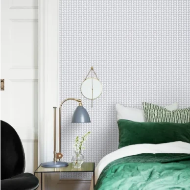 Arne harmaa pienikuvioinen tapetti Borastapeterilta image