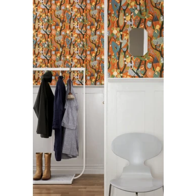 BoråsTapeter Melodi tapet röd kuva