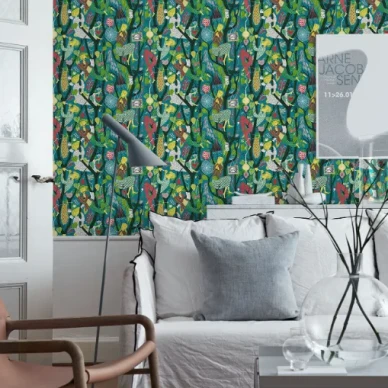 Melodi varikas kuviollinen tapetti Borastapeterilta kuva