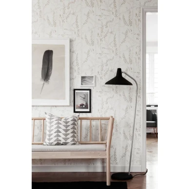 BoråsTapeter Bladranker tapet beige kuva