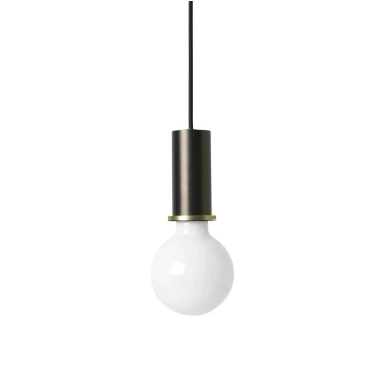 Socket Pendant Low black brass Ferm Livingilta kuva