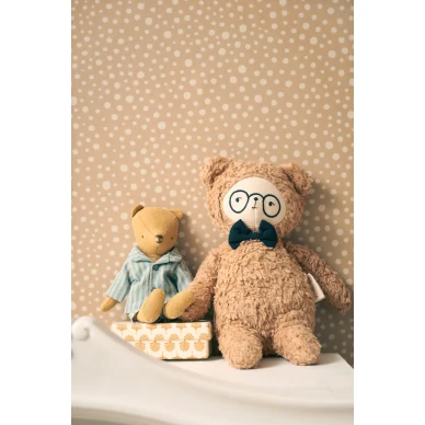 Majvillan Dots Teddy Brown tapetti kuva