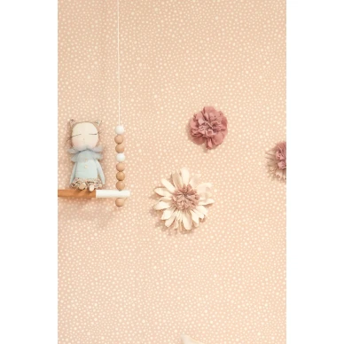 Roosa tapetti Majvillan Dots Soft Pink kuva