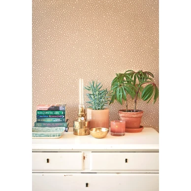 Ruskea tapetti Dots Majvillan 123 02 kuva