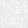 Majvillan Small Town tapet Grå