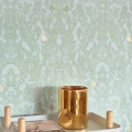 Majvillan Amelie tapet Grön