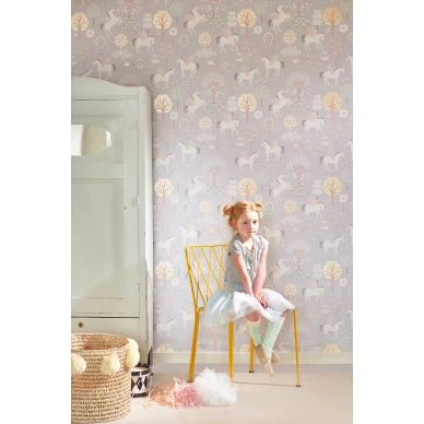 Majvillan True Unicorns tapet Lila kuva