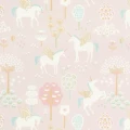 Majvillan True Unicorns tapet Rosa