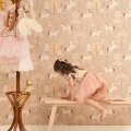 Roosa Unicorn tapetti Majvillan True Unicorn Old Pink