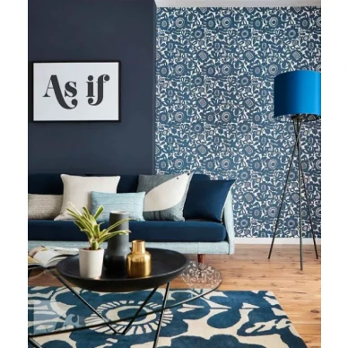 Scion Kukkia blommig tapet Ink kuva