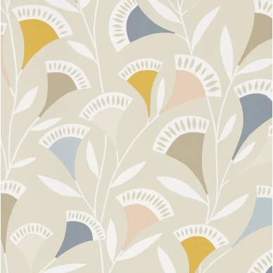 Scion Noukku tapet Blush/Honey/Raffia kuva