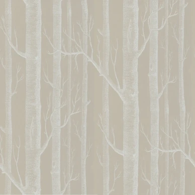 Cole & Son Woods tapet white/old olive kuva