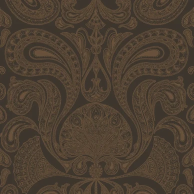 Malabar musta pronssinvarinen kuviotapetti Cole et Sonilta 95 7044 image