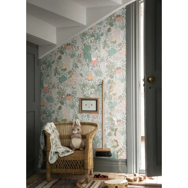 Boråstapeter Charlie barntapet i vit bakrund image