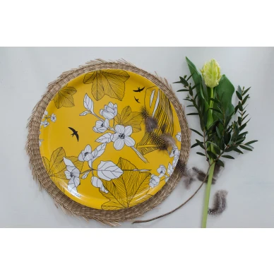 Rund gul bricka kuva