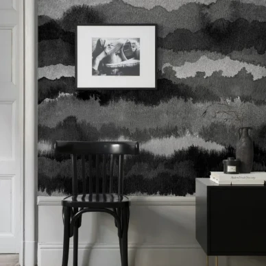 Midnatt tapetpanel dark grey kuva