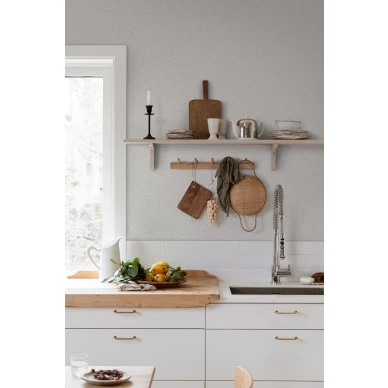 Beige keittiotapetti Sandbergilta Sigfrid S10181 image