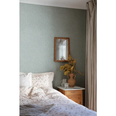 Sininen makuuhuoneen tapetti Sandbergilta Sigfrid 425 46 image