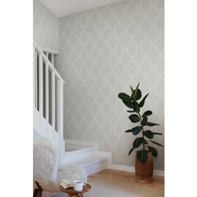 Harmaa tapetti Sandbergilta Wilma 503 41 kuva