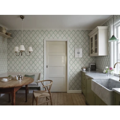 S10389 Wilma olohuoneentapetti Green Sandberg kuva